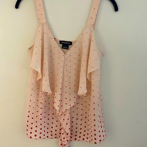 Trouve sleeveless ruffle top